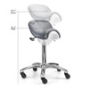 7137111 | EPOS Saddle Stool Standard | Adjusts from 23.2" to 30.7". Recommended for users above 5'11".