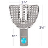 7019111 | Perma-Lock Stainless Steel Full Arch Impression Tray Set 8/Pack | Fully perforated for maximum adhesion.