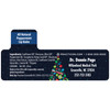 Personalized Holiday Dental Tree Mini Lip Balm 250/Pack | Contain beeswax, rosemary extract, aloe extract, and certified organic sunflower and olive oils.