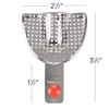 7019119 | Perma-Lock Stainless Steel Impression Tray No.3 Small Upper | Fully perforated for maximum adhesion.