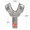 7019120 | Perma-Lock Stainless Steel Impression Tray No.3 Small Lower | Fully perforated for maximum adhesion.