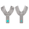 7019124 | Perma-Lock Stainless Steel Impression Tray No.5 Large Lower | Trays have a permanently attached button on each handle for quick size identification.