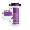 7016134 | Its 55% isopropyl alcohol formula with 0.50% ammonium chlorides kills TB and HIV-1 in one minute, MRSA, VRE, E.coli and more in five minutes. Also kills Candida albicans.