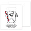 1021776 | 7¾ x 9 Tootie Tooth Personalized Bags 1000/Pack
