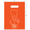 11096195 | 9 x 12 Molar Floss Bags 100/Pack | Die-cut handles. Tough 2.0 mil plastic. 100 per pack.