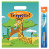 8 x 10 Giraffe Bags | Die-cut handles. Tough, white 2.8 mil plastic. 100 per pack.