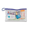 SmileGoods® Clear Unfilled 6" x 10" Patient Paks™ | 72 clear vinyl pouches per case in four assorted zipper colors.