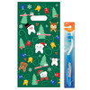 6 x 12 Dental Christmas Bags | Die-cut handles. Double-sided graphics on tough, 2.8 mil plastic. 100 per pack.