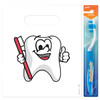 1109638 | 7 ¾ x 9 Tootie Tooth Bags 100/Pack | Patient care bags feature fresh, colorful designs