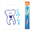 1109644 | 7¾ x 9 Smile Tooth Bags 100/Pack | Patient care bags feature fresh, colorful designs