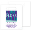 1109652 | 7¾ x 9 Brush Smile Floss Shine Personalized Bags 500/Pack
