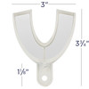 Miratray Implant Advanced Impression Trays Lower Large 6/Pack | No need to cut windows in advance.