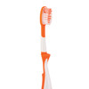 7045234 | 26 tufts of soft, flat-trimmed bristles with an extended reach-around tip.