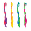 SmileGoods® Child Prize Patient Paks™ 72/Case | Y264 SmileGoods two-color, non-slip dolphin grip toothbrush.