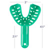 DuraLock Plus Impression Trays Medium Lower 50/Pack | Advanced medical-grade polystyrene plastic. Disposable or cold sterilizable.