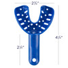 DuraLock Plus Impression Trays Small Lower 50/Pack | Advanced medical-grade polystyrene plastic. Disposable or cold sterilizable.