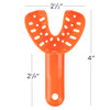 DuraLock Plus Impression Trays X-Small Lower 50/Pack | Advanced medical-grade polystyrene plastic. Disposable or cold sterilizable.