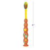 707216 | Ergonomic, non-slip handle features a 29-tuft diamond-shaped head with tri-colored interdental-cut bristles and a "power tip" to clean back teeth better.