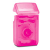 7045209 | See-through plastic dispensers are color-coded by style and flavor.