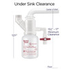 7078713 | Gleco Trap System® 64 oz. | Requires minimum 15½" distance from center of drain pipe to floor (17" recommended.)