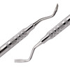 71013150 | The Double-End Crown Remover from Zoll-Dental works to split the crown rather than apply a pulling force.