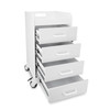 7126011 | Four full-extension, lockable drawers with heavy-duty steel drawer glides measure 11½"W x 3⅜"H x 15½"D inside.