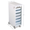 7126062 | 12”W x 19”D x 36”H. Shipped unassembled.