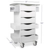 Core Six-Drawer Locking Cart | Heavy-duty, mobile storage with locking drawers for security.
