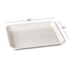 7124109 | ECOsply™ Small Biodegradable Instrument Trays 250/Box | Shallow-ribbed design adds stiffness and reduces instrument rolling.
