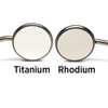 Double-Sided Size 5 Titanium Front-Surface Mouth Mirrors