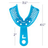 CTrays Metal Impression Trays Large Lower | Large perforations ensure maximum material adhesion-without adhesive.