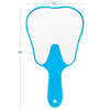 71098118 | Practicon® Tooth Hand Mirror Assortment includes five plain glass molar-shaped mirrors secured inside smooth plastic handles.