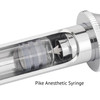 Pike Anesthetic Syringe | Patented design ensures the stopper stays inside the glass carpule.