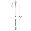 7094981 | Scientifically angled neck with a round tapered head and built-in tongue cleaner.