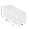 7138012 | 4⅛ x 10⅞ x 4 Clear AkroBin® | Seamless rugged plastic. Surface disinfect only. 4⅛"W x 10⅞"D x 4"H.