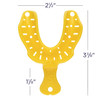 Disposable Edentulous Impression Trays Assortment | Full perforations maximize material retention.