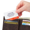 1001744 | Mobile Floss™ 2 Flossing Teeth Business Cards Trial Pack 11 yds. 100/Pack | The patented, 1/16" thin design slips right into a patient’s wallet or purse.