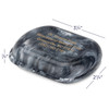 Personalized Low-Profile Charcoal Retainer Cases | Assorted in Charcoal colors. ¾" deep.