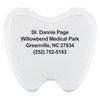 SmileGoods® Personalized Molar Retainer Cases | Holds up to four lines of 26 spaces each.