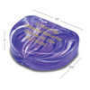 7086010P | Personalized Marbled-Color Retainer Cases hold up to four lines of 26 spaces each in gold ink.