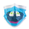 Giggle Monster Level 3 Face Masks | Blue with braces.