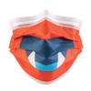 Giggle Monster Level 3 Face Masks | Red with fangs.