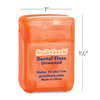 See-through plastic dispensers are color-coded by style and flavor. 1-1/2" tall.