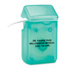 See-through plastic dispensers are color-coded by style and flavor.