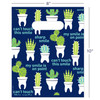 11098150 | 8 x 10 Cactus Teeth Scatter Print Bags 100/Pack | Die-cut handles. Tough, biodegradable, white 2.0 mil plastic. 100 per pack.