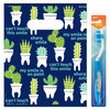 11098150 | 8 x 10 Cactus Teeth Scatter Print Bags 100/Pack | Our colorful, 2-sided Patient Bags feature a fresh, dental-themed cactus design to make your patient home care packages stand out.