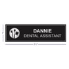 Personalized Rectangular Black Name Badge | 301728