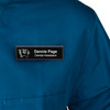 301728 | Badge feature fully engraved white graphics that never wear off. Matte black laminate.