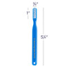 7045212 | Each brush features three rows of end-rounded 0.007" nylon bristles in a classic child-size rounded handle.