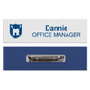 Personalized Rectangular White Name Badge